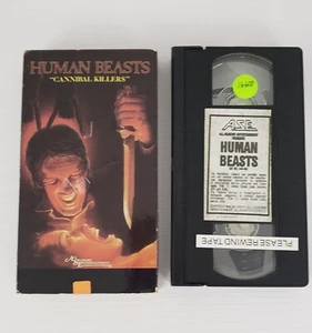 Human Beasts Cannibal Killers - VHS Horror Video - 1986 Tested - Imagen 1 de 9