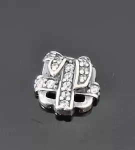 Pandora All Wrapped Up CZ Petite Floating Locket Present Charm 792167 Free Post - Picture 1 of 12