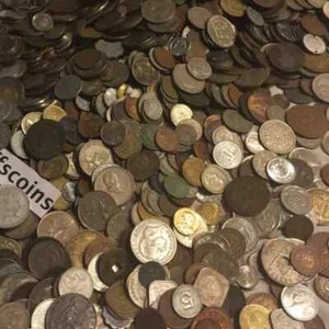 ✯10 LIBBRE INTERE gettoni monete estere lotto mondiale ✯ vendita immobiliare ✯ argento bonus✯ - Foto 1 di 2