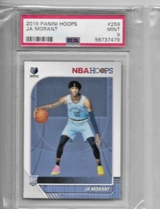 JA MORANT 2019-20 Panini NBA Hoops #259 PSA 9 MINT ROOKIE MEMPHIS GRIZZLIES - Picture 1 of 2