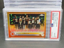 2022 Topps Chrome McDonald's AA Dereck Lively II Orange Refractor #24/25 PSA 8