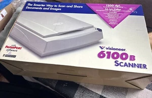 Visioneer PaperPort 6100B Flatbed Scanner Vintage New - Picture 1 of 4