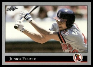 1992 Leaf #118 Junior Felix California Angels - Picture 1 of 2