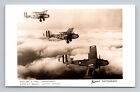 Rppc Raf Boulton Paul Sidestrand Med Bomber Biplane Flight Photograph Postcard