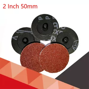 2 Inch 50mm Sanding Disc Roll Lock R-Type Pad 60 - 240 Grit Abrasive Sandpaper - Picture 1 of 6