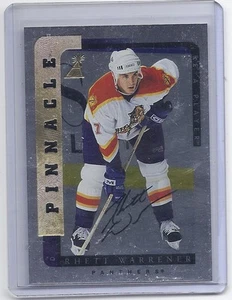 1996-97 BE A PLAYER RHETT WARRENER AUTOGRAPH SILVER AUTO 138 FLORIDA PANTHERS - Picture 1 of 1