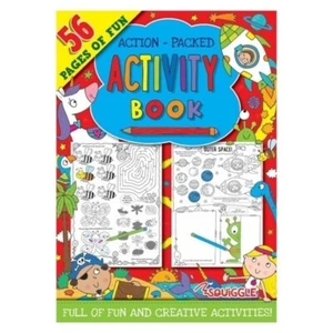 Libro de creatividad de viajes de actividades para niños Squiggle P2252 lleno de acción de 56 páginas - Imagen 1 de 2