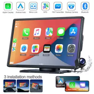 Wireless Apple Carplay Android Auto 9in Touch Screen Car Stereo w/ Backup Camera - Picture 1 of 14