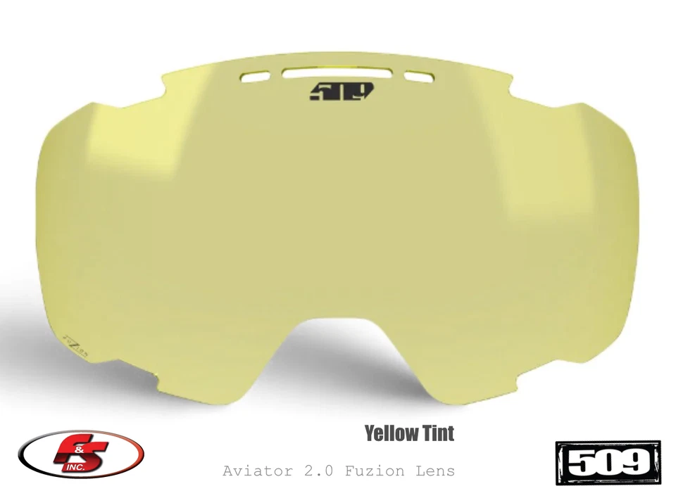 全新 509 飞行员 2.0 Fuzion 雪地摩托车护目镜替换镜头 — 第 1/1 张图片