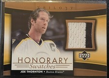 2005-06 Upper Deck Trilogy Honorary Swatches #HSJT Joe Thornton 2 Color