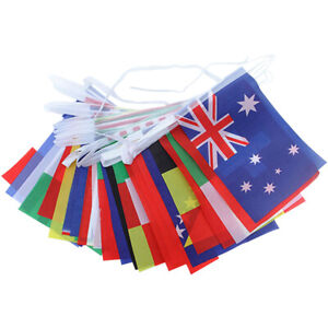  Countries Bunting Motorcycle Flag Pole Country Flags String