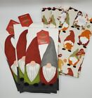 Set Of 6 Gnome Fall Christmas Holiday Kitchen Towels - New