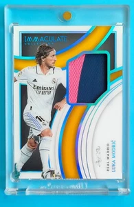 2022 Panini Immaculate Soccer In The Game Platinum Luka Modric Patch 1/1 ! - Picture 1 of 2