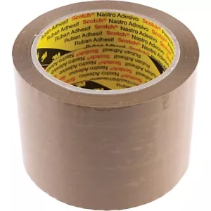 3M Scotch® 371 Nastro da imballaggio marrone polipropilene 48 mm x 66 m - Foto 1 di 18