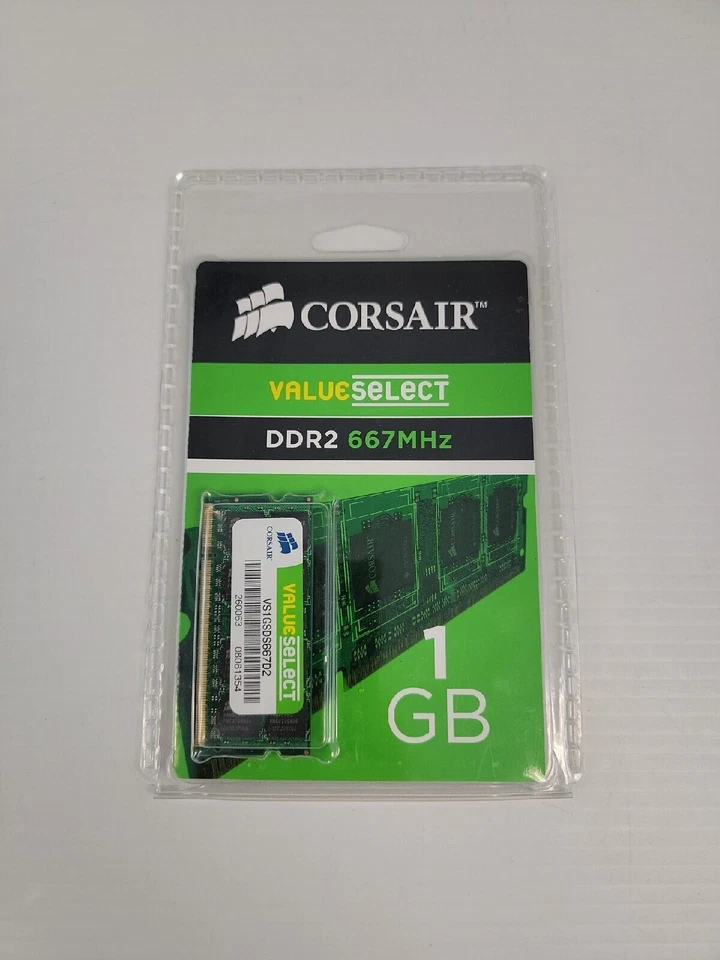 NEW - CORSAIR value select DDR2 667mhz Memory module 1 GB NIP - Image 1 of 4