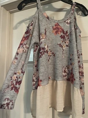 Пуловер A Girl Bohemian с открытыми плечами и длинным рукавом размер XS смешанные материалы - Изображение 1 из 4