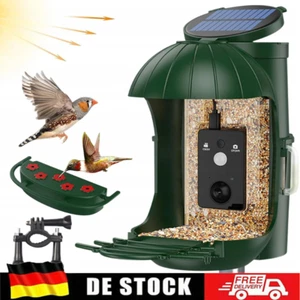 Vogelfutterspender mit Kamera |Vogelhaus Kamera mit Solar | 720P HD-Kamera 110° - Bild 1 von 20