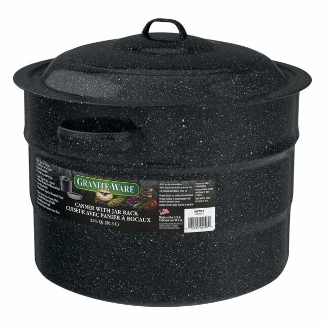 Granite Ware 20.3L Water Bath Canner - Black