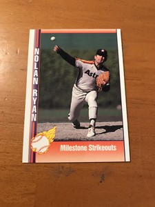 1991 Pacific Ryan Texas Express I #49 Nolan Ryan Milestone Strikeouts -