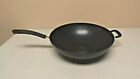 USED T-fal, Ultimate Hard Anodized, Nonstick 14 in. Wok, Black/Grey, Scuffed