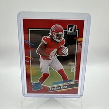 2023 Donruss RASHEE RICE Rated Rookie Red Press Proof #350 KC Chiefs WR RC