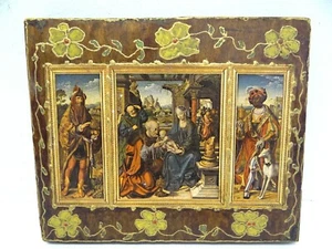 Vintage Adoracion de los Magos Joos Van Clere Japan Mother Mary Wise Men Print - Bild 1 von 12