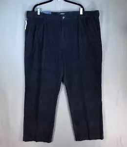 Pantalone uomo Croft & Barrow velluto a coste 44X30 blu plissettato vita espandibile comodo - Foto 1 di 13