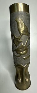 Antique 1918 WWI Trench Art Artillery Shell Battle Of Toul France 107+ Years - Picture 1 of 23