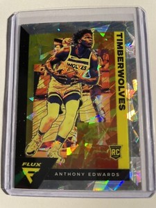 2020-21 Panini Flux Factory Set Anthony Edwards Cracked Ice RC