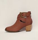 VIONIC RORY RRP £150 ORTHOTIC ANKLE BOOTS TAN BROWN HEELS LEATHER WOMENS LADIES