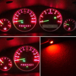 20x T5/T4.7 Neo Wedge 1SMD lED Bulbs A/C Climate Heater Control Light Lamp Red - Picture 1 of 7