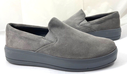 Scarpe da skate PRADA donna taglia 7 5 37 5 scamosciate slip on grigio reg $550