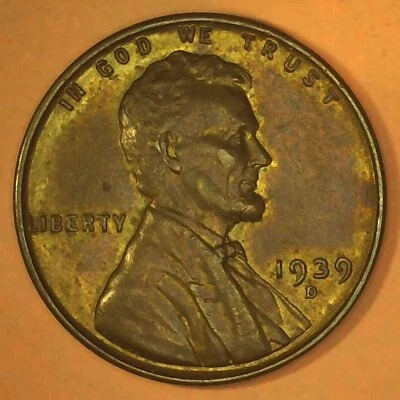 1939 D Lincoln Cent ~ RPM-002 ~ RB Higher Grade ~ Coppercoins: 1939D-1MM-002 - Image 1 of 4