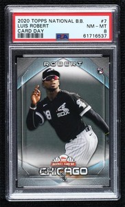 2020 Topps National Baseball Card Day Luis Robert #7 PSA 8 Rookie RC