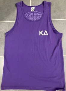 Kappa Delta Sorority Kansas State 2012 Purple Tank Top T-shirt Adult Medium. - Picture 1 of 4