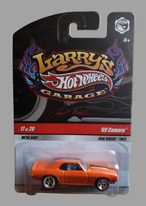 Camaro Orange Larry's Garage 2009 Hot Wheels '69 17/20 RR Larry Wood cromo 5SP - Imagen 1 de 12