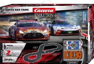 Carrera Evolution Flames and Fame slot Car Racing Race Set 20025245 NEW - Picture 1 of 4