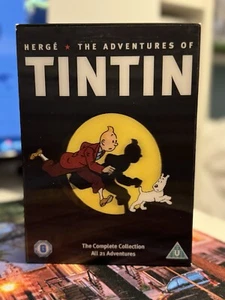 THE ADVENTURES OF TINTIN - COMPLETE COLLECTION DVD BOX SET 3D LENTICULAR COVER - Picture 1 of 3