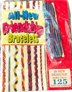 Vintage Friendship bracelets paperback book Kit BRAND NEW Includes Supplies - Imagen 1 de 6