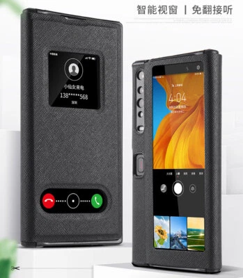 For Huawei Mate XS 2020 Luxury Slim Flip Leather Wallet Stand Windows Case Cover - Image 1 of 4