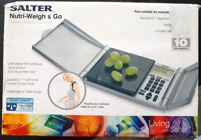 Диетические вычислительные весы SALTER Nutri-Weigh & Go модель 1440 требуют 3 AAA - Изображение 1 из 4