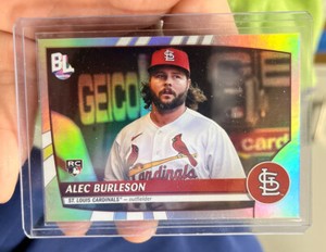 2023 Topps Big League Alec Burleson Rookie Rc Uncommon Foil #201 Cardinals