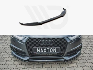 Front Diffuser Diffusor Maxton Design Gloss Black For Audi S6/ A6 S-Line C7 FL - Picture 1 of 4