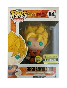 Funko Pop Super Saiyan Goku 14 Glow In The Dark Vinyl EE Exclusive Bad Box - Picture 1 of 8