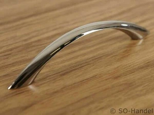 Möbelgriff Möbelgriffe HE08 BA 96 mm Chrom Bügelgriffe Bogengriffe Griff Griffe - Bild 1 von 1