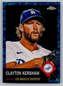 2023 Topps Platinum Clayton Kershaw #367 Toile White/Blue Refractor - #/199 - Bild 1 von 2