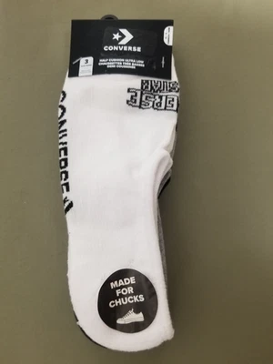 New Converse Mens 3 pair Made for Chucks Ultra Low Socks. - Image 1 of 4