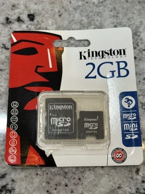 Kingston Technology 2GB Micro SD Adapter 2GB - New / damage damaged package - Image 1 of 2