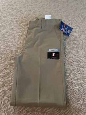 Pantalones Dickies Niño’s Frente Plano Calce Clásico Refuerza Rodilla Talla 14 Husky Foto 1 de 4
