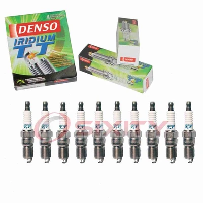 10 pc Denso Iridium TT Spark Plugs for 1997 Ford E-350 Econoline 6.8L V10 wr - Image 1 of 4